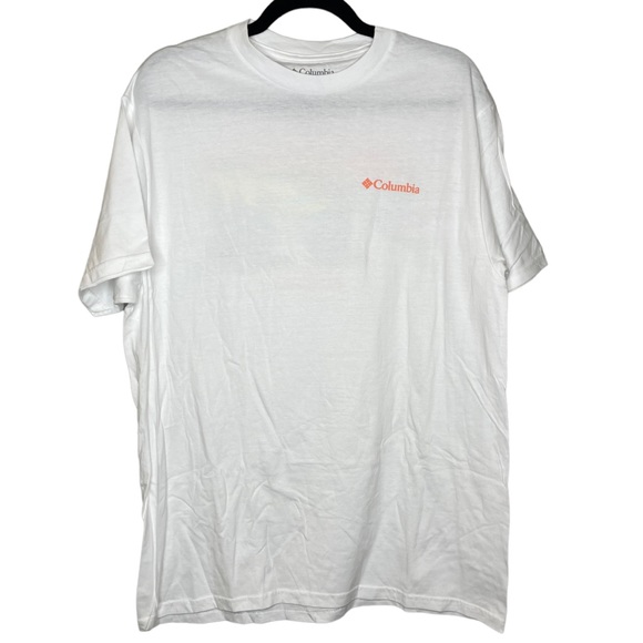 Columbia Crew Neck Short Sleeve Graphic T-Shirt Size Large - Picture 3 of 10
